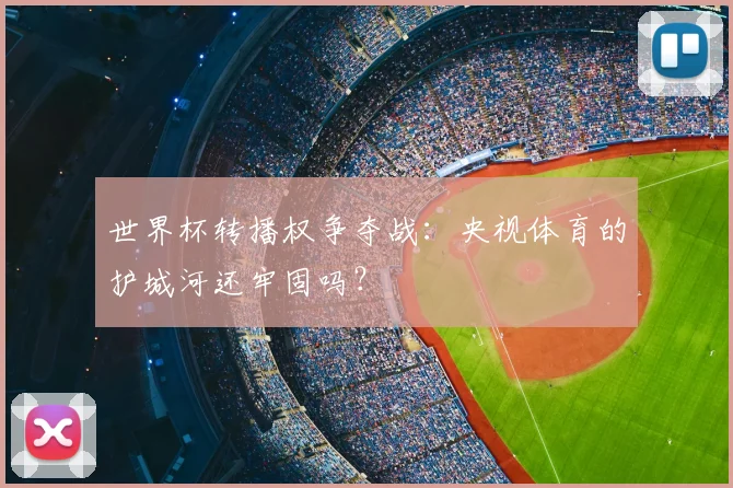 世界杯转播权争夺战:央视体育的护城河还牢固吗?